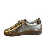 Marco Moreo Metallic Gold Leather Trainer