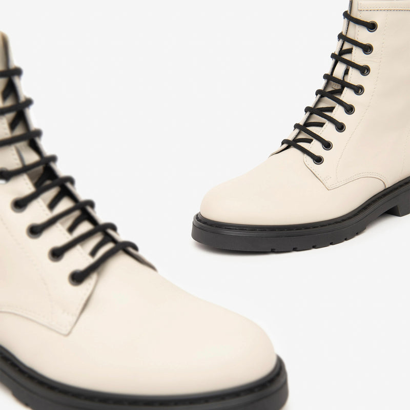 NeroGiardini White Lace Up  Boot