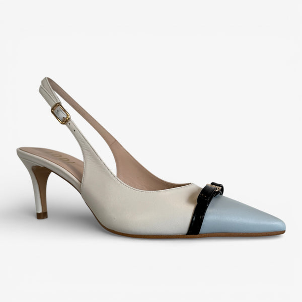 LODI Nureia Blue & White Slingback
