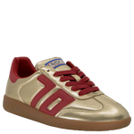 Back 70 Cloud Metallic Gold & Red Trainer