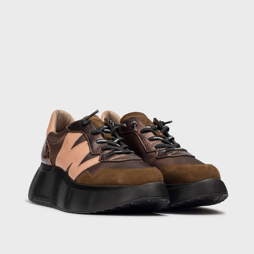 Wonders A-3631 Roma 31 Brown Chunky Trainer