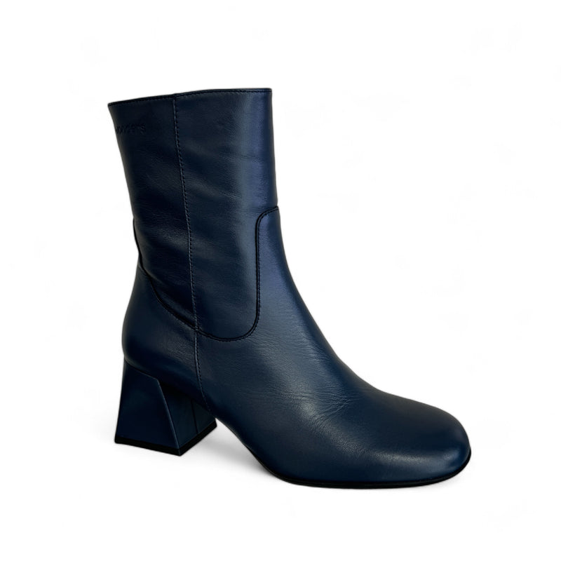 Wonders Mandy Navy Leather Boot