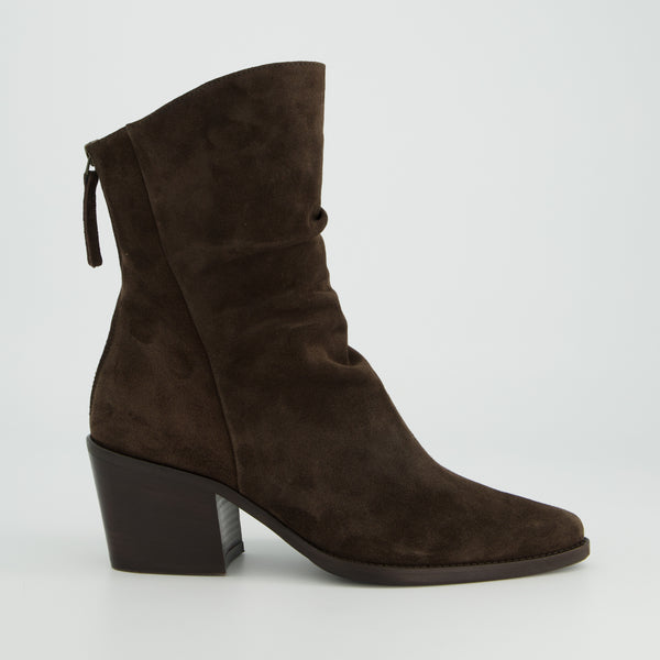 Paul Green Brown Suede Boot - 8316-001