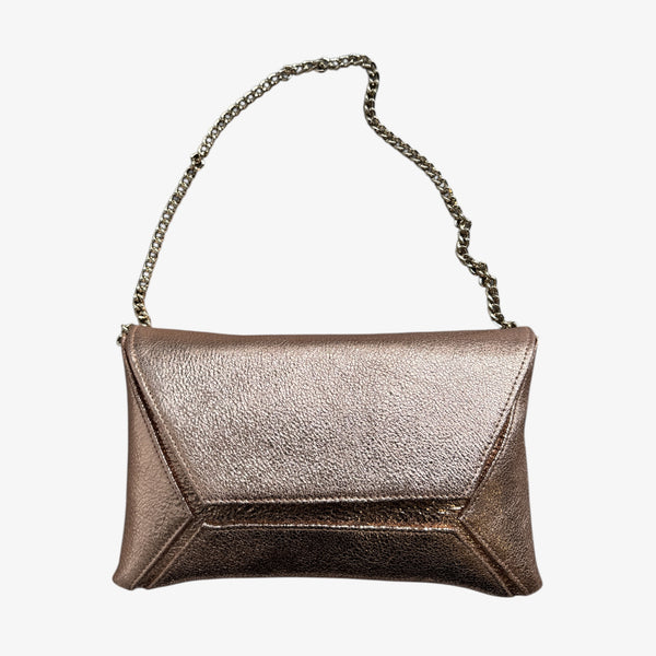 Marian Vulcano Rosegold Clutch Bag