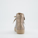 Paul Green Bronze Leather Hi-Top Trainer