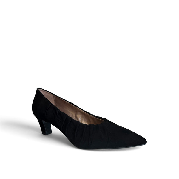 Marian Black Suede Court Shoe - 5502 I26