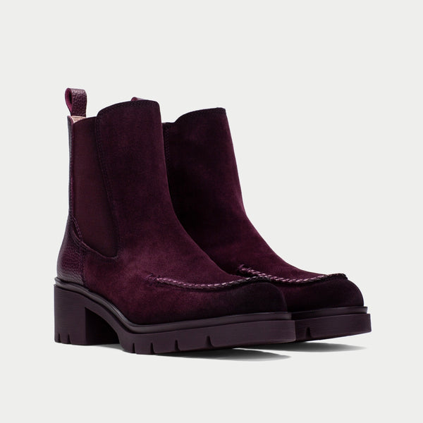 Hispanitas Chicago Bordo Suede Ankle Boot