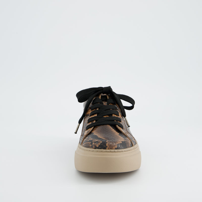 Paul Green Python Print Leather Trainer