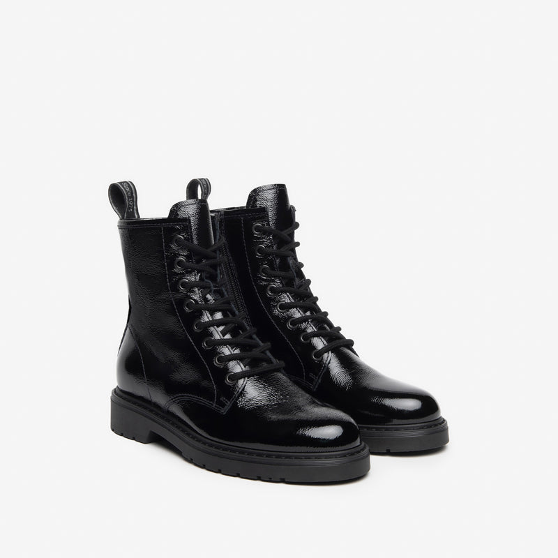 NeroGiardini Black Patent Ankle Boot