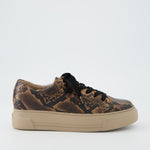 Paul Green Python Print Leather Trainer