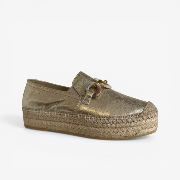 Viguera Yuteflex Gold Flatform Espadrille