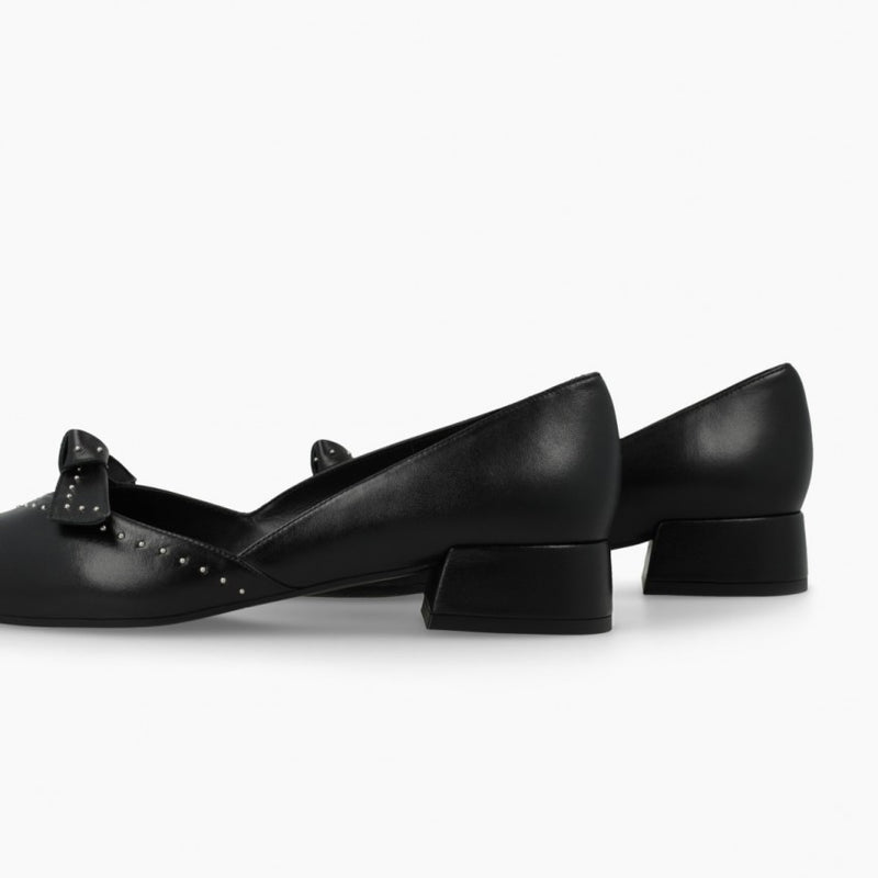 LODI Amistad Black Low Heel Loafer