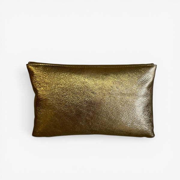 Marian Oxido Gold Clutch Bag