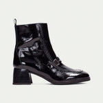 Hispanitas Milan Black Patent Ankle Boot