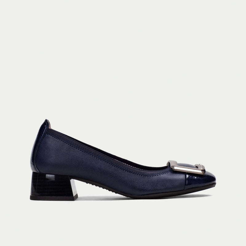 Hispanitas Manila Navy Leather Shoe