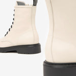 NeroGiardini White Lace Up  Boot