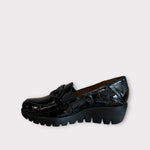 Wonders C-33330 Brisa Black Patent Wedge Shoe