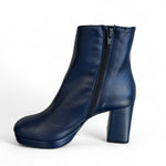 Marian Navy Platform Ankle Boot