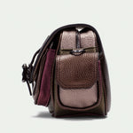 Hispanitas Metallic & Wine Crossbody Bag