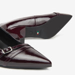 NeroGiardini Burgundy Patent Kitten Heel Shoe