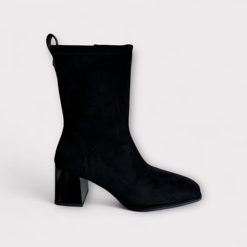 LODI Black Suede Sock Boot