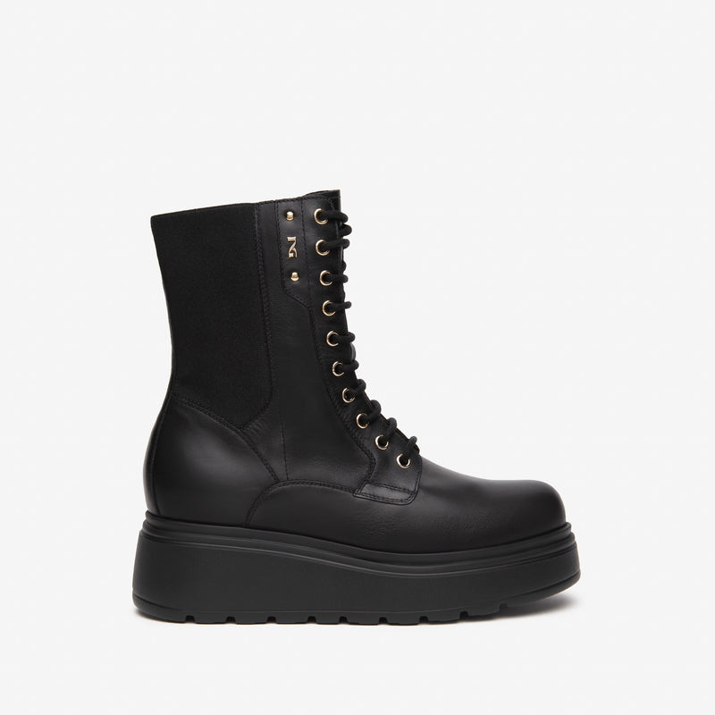 NeroGiardini Black Stretch Platform Boot