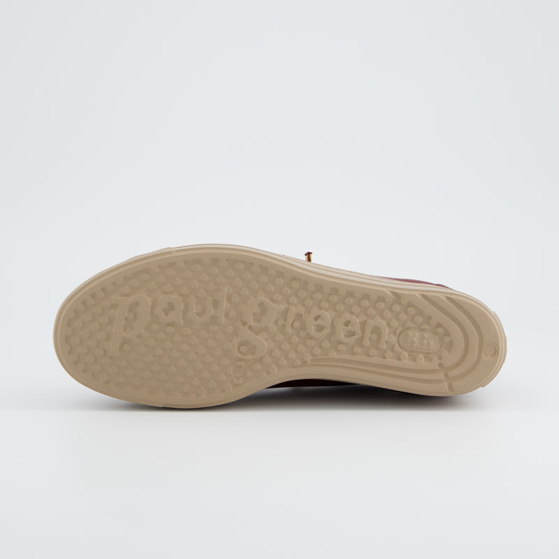 Paul Green Wine Leather Trainer