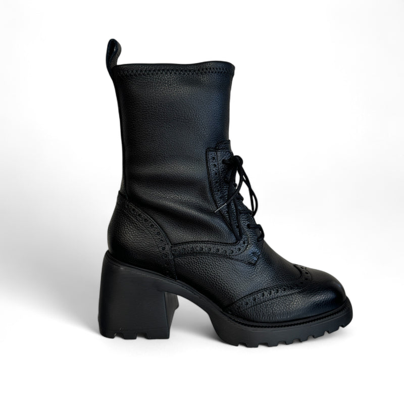 Wonders Black Stretch Sock Boot