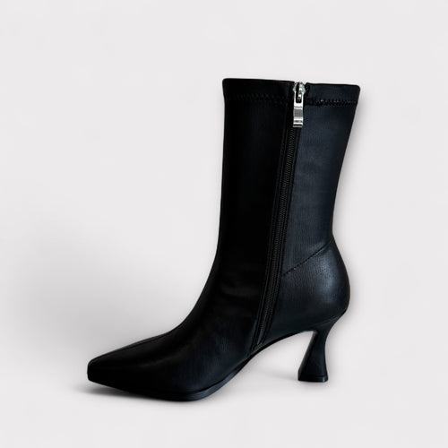 Pedro Anton Cork Black Stretch Sock Boot
