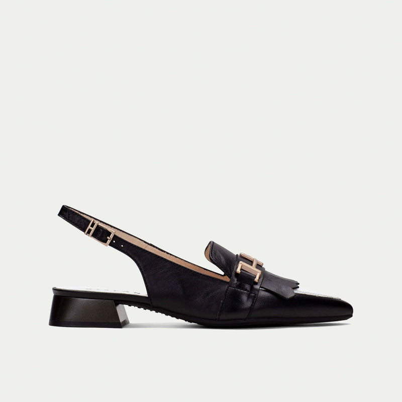 Hispanitas Dalia Black & White Slingback