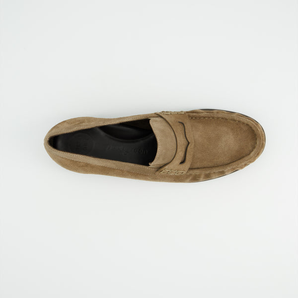 Paul Green Taupe Suede Loafer - 1228-002
