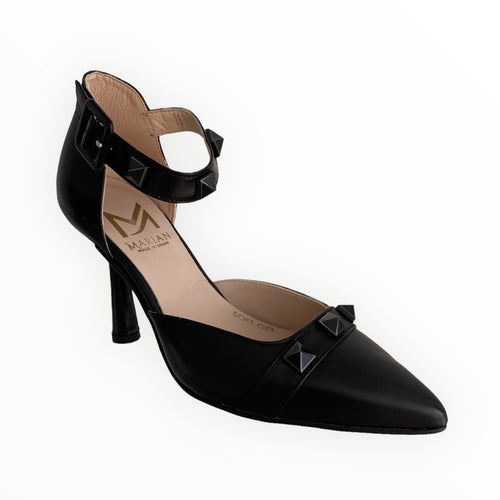 Marian Black Leather Shoe