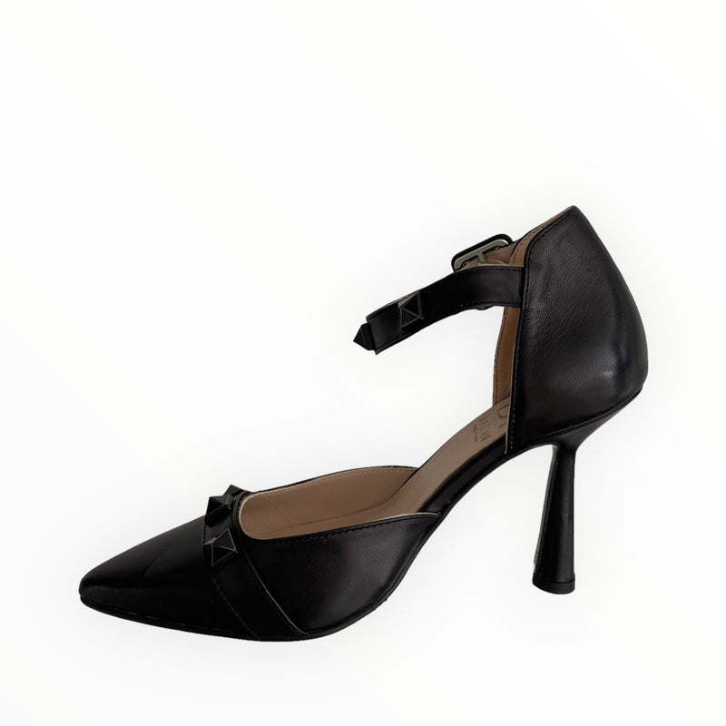 Marian Black Leather Shoe