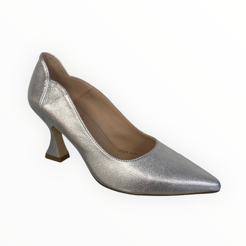 Marian Silver Court Shoe