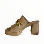 Marco Moreo Camel Leather Mule