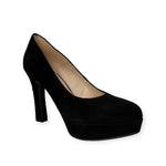 Marian Black Suede Platform Shoe