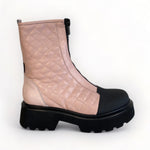 Marco Moreo Olive - Pink Quilted Boot