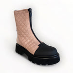 Marco Moreo Olive - Pink Quilted Boot