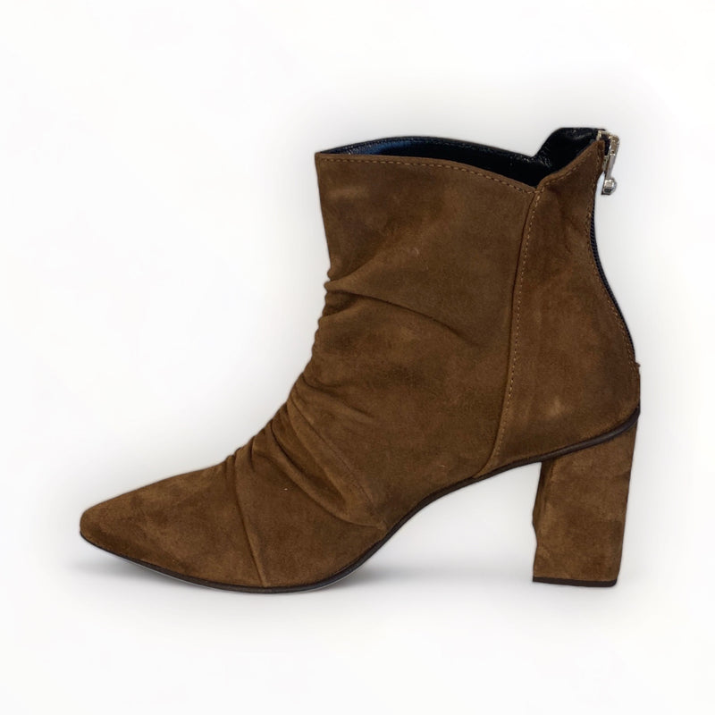 Marco Moreo Marzia Tan Suede Ankle Boot