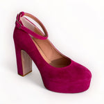 Oxitaly Pink Suede Platform Shoe