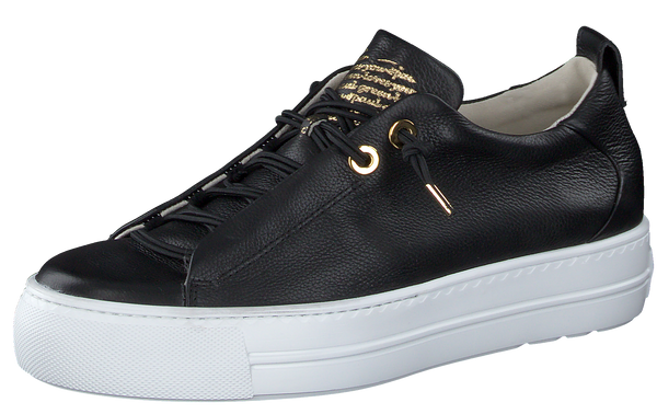 Paul Green Black Leather Trainer