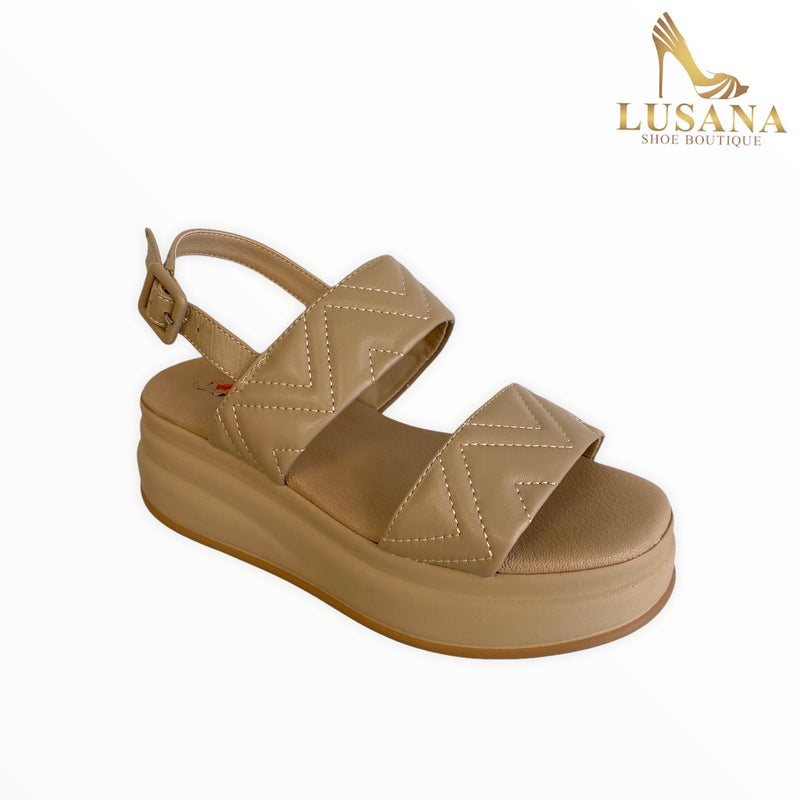 Repo Beige Wedge Sandal