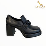 Marco Moreo Black Platform Shoe