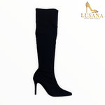Marian Black Stretch Over the Knee Boot