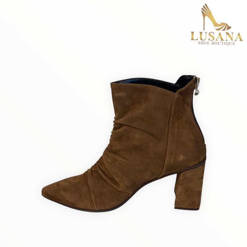 Marco Moreo Marzia Tan Suede Ankle Boot
