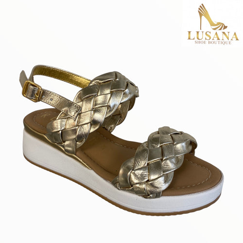 Repo Gold Wedge Sandal