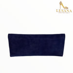 LODI Navy Suede Clutch Bag