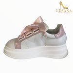 Marco Moreo White and Pink Trainer