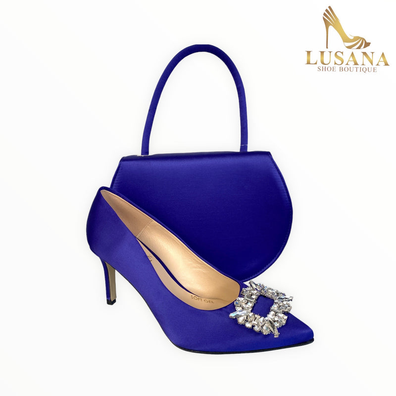Marian Purple Silk Shoe