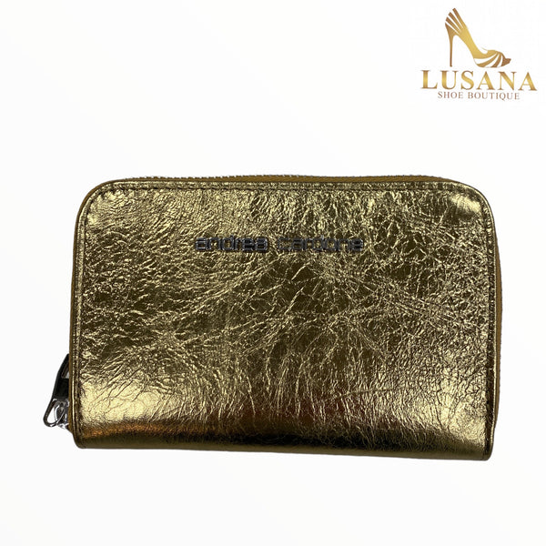 Andrea Cardone Gold Leather Wallet